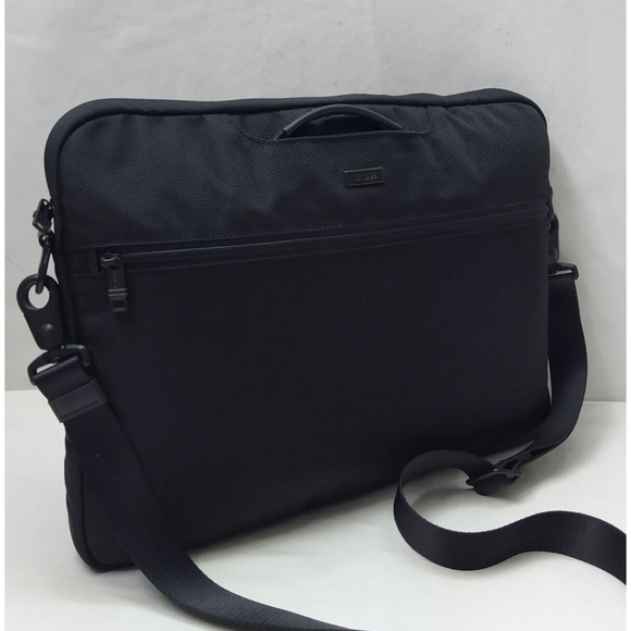 Tumi 2Way Balistic Black Nylon Alpha Computer Briefcase Business Crossbody Bag - Picture 3 of 16